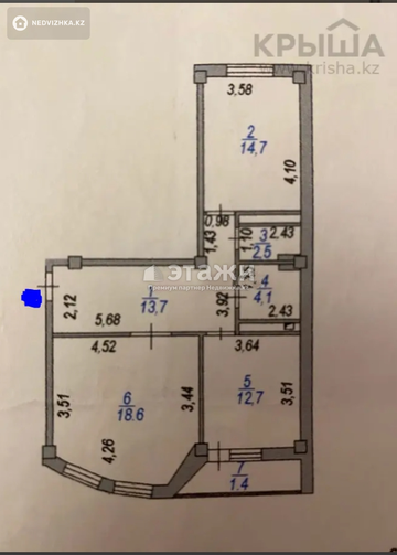 67.7 м², 2-комнатная квартира, этаж 5 из 9, 68 м², изображение - 28