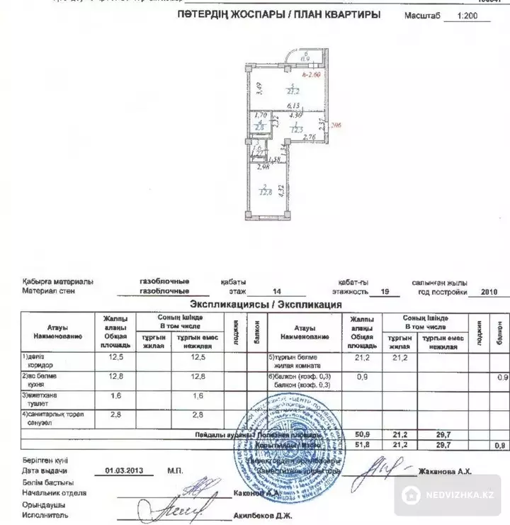 1-комнатная квартира, этаж 14 из 18, 52 м²
