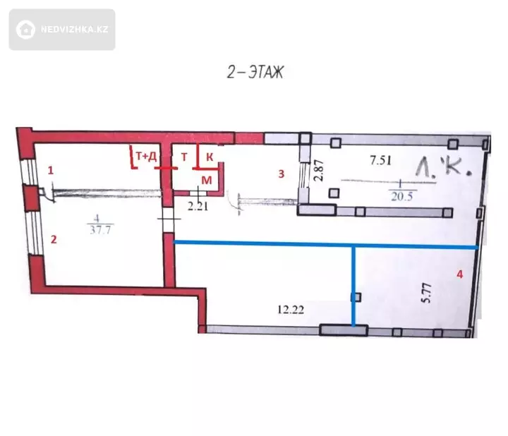 Орынжай, қабат 2 барлық қабат саны 13, 150 м², На длительный срок, 5-фотосурет