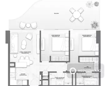 103 м², 3-комнатная квартира, этаж 3 из 17, 103 м², изображение - 5