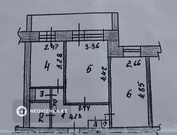 2-комнатная квартира, этаж 2 из 9, 47 м²