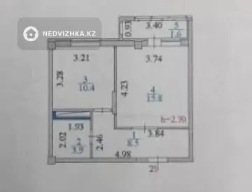 40.2 м², 1-комнатная квартира, этаж 8 из 9, 40 м², изображение - 1