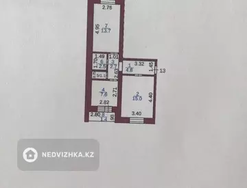 48.8 м², 2-комнатная квартира, этаж 5 из 5, 49 м², изображение - 9