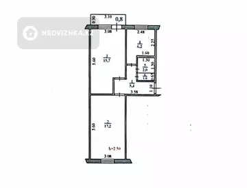 48 м², 2-комнатная квартира, этаж 4 из 5, 48 м², изображение - 18