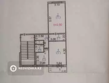 2-комнатная квартира, этаж 2 из 5, 48 м², миниатюра 1