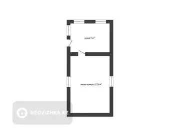 26.6 м², 1-комнатная дача, 27 м², изображение - 10