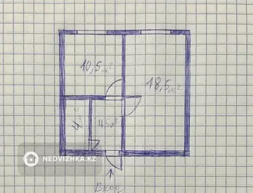 35 м², 2-комнатная квартира, этаж 1 из 4, 35 м², изображение - 6