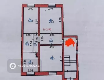 3-комнатная квартира, этаж 1 из 2, 83 м², миниатюра 10
