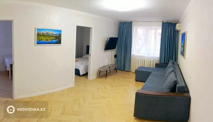 2-бөлмелі пәтер, қабат 2 барлық қабат саны 4, 43 м², Посуточно