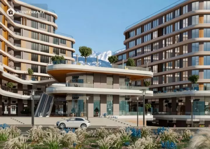 2-бөлмелі пәтер, қабат 3 барлық қабат саны 10, 60 м², 3-фотосурет