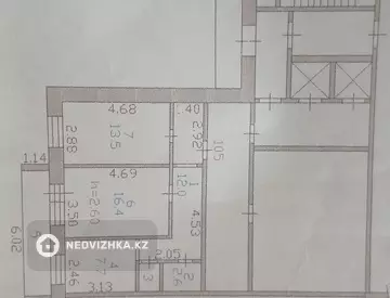 2-комнатная квартира, этаж 15 из 17, 56 м², миниатюра 9