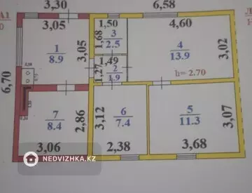 4-комнатная часть дома, 10 соток, 54 м², миниатюра 2