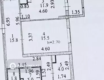 3-комнатная квартира, этаж 3 из 21, 96 м², миниатюра 4
