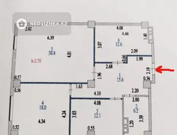 3-комнатная квартира, этаж 14 из 15, 95 м², миниатюра 1