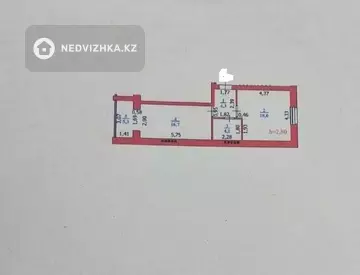 1-комнатная квартира, этаж 5 из 5, 49 м², миниатюра 12