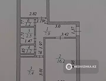 2-комнатная квартира, этаж 4 из 5, 50 м², миниатюра 8