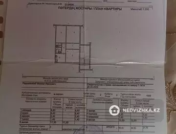 3-комнатная квартира, этаж 2 из 2, 67 м²