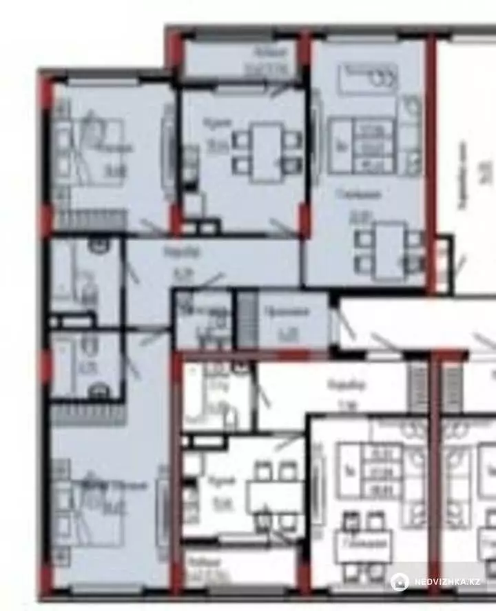 3-комнатная квартира, этаж 4 из 9, 95 м², фотография 2