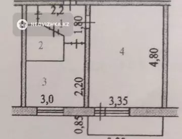 1-комнатная квартира, этаж 5 из 5, 30 м², миниатюра 5