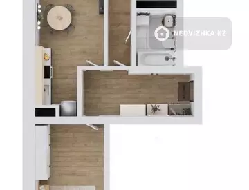 3-бөлмелі пәтер, қабат 13 барлық қабат саны 13, 82 м², 12-нобай