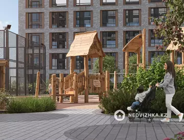 1-бөлмелі пәтер, қабат 7 барлық қабат саны 9, 43 м², 3-нобай