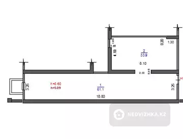 Помещение, этаж 1 из 13, 95 м², миниатюра 6