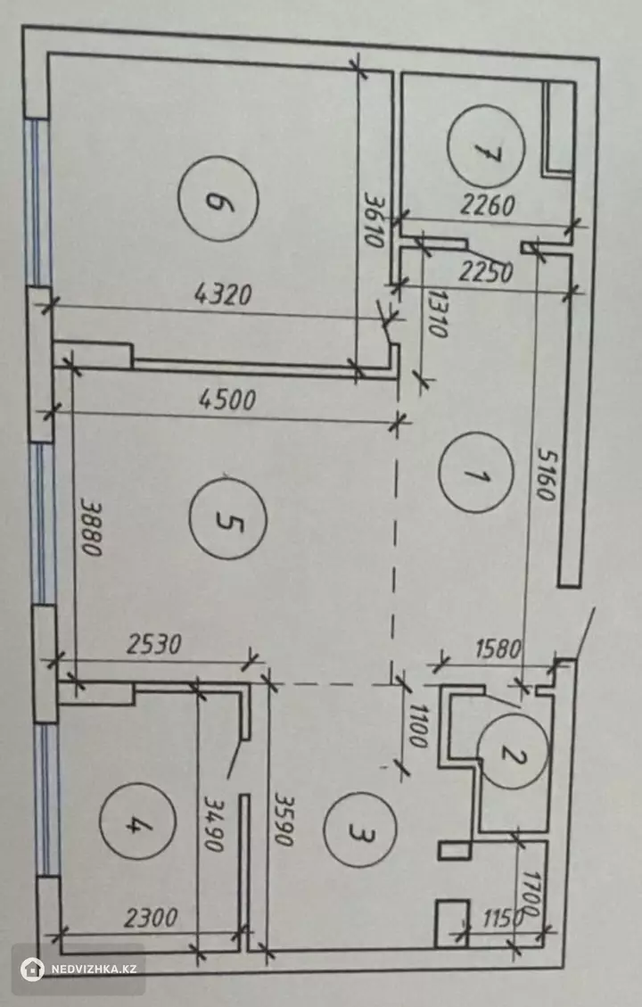 2-бөлмелі пәтер, қабат 3 барлық қабат саны 9, 72 м², 5-фотосурет