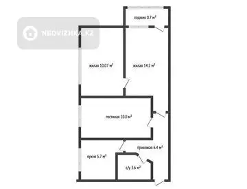 3-комнатная квартира, этаж 2 из 5, 51 м², миниатюра 5