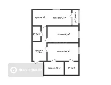 3-комнатная квартира, этаж 5 из 10, 94 м², миниатюра 2