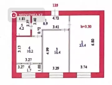 2-комнатная квартира, этаж 3 из 6, 67 м², миниатюра 8
