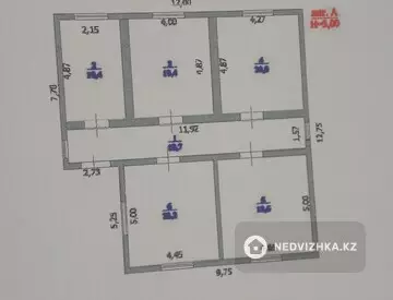 5-бөлмелі үй, 21.5 соттық, 156 м², 8-нобай