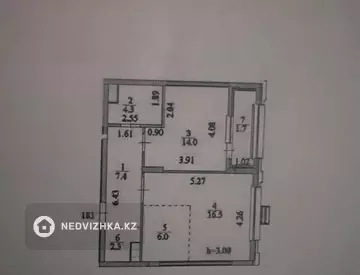 2-комнатная квартира, этаж 9 из 9, 52 м², миниатюра 6