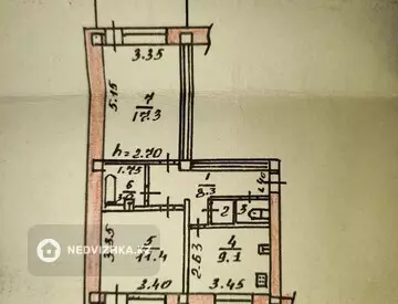2-комнатная квартира, этаж 2 из 3, 52 м², миниатюра 10