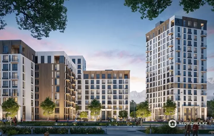 2-бөлмелі пәтер, қабат 9 барлық қабат саны 9, 62 м², 2-фотосурет