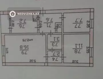 3-комнатная квартира, этаж 1 из 5, 56 м², миниатюра 7