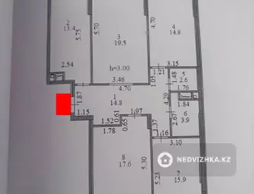 4-комнатная квартира, этаж 7 из 12, 104 м², миниатюра 1