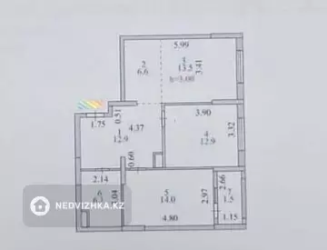 3-комнатная квартира, этаж 16 из 18, 68 м², миниатюра 1