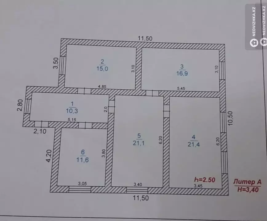 5-комнатный дом, 8 соток, 96 м², фотография 2