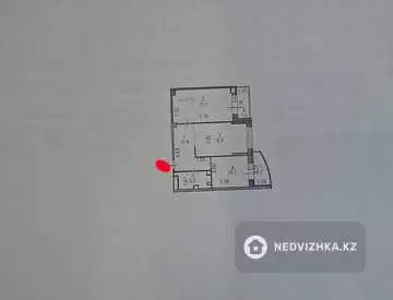 2-бөлмелі пәтер, қабат 3 барлық қабат саны 14, 64 м², 11-нобай