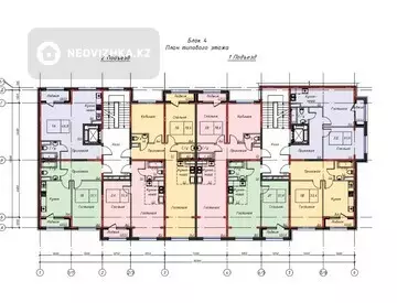 3-бөлмелі пәтер, қабат 2 барлық қабат саны 7, 79 м², 7-нобай