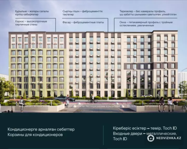 1-комнатная квартира, этаж 3 из 9, 35 м², фотография 2