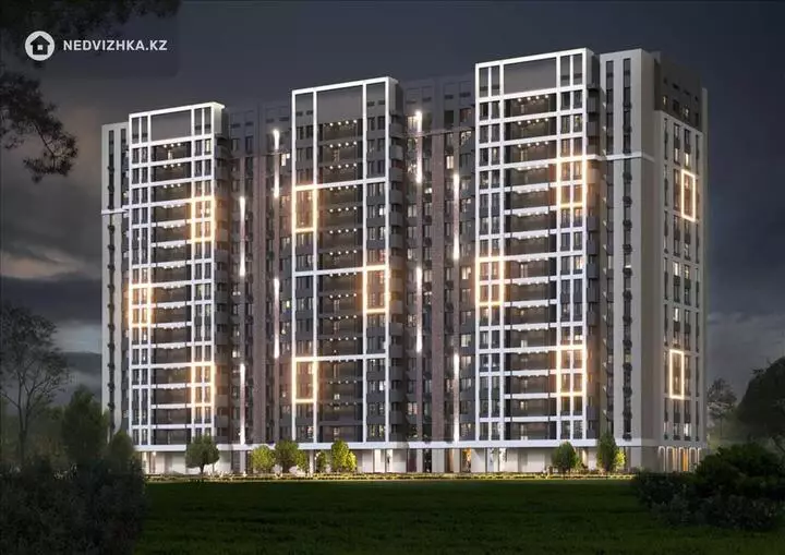 57 м², 2-комнатная квартира, этаж 17 из 17, 57 м², изображение - 1