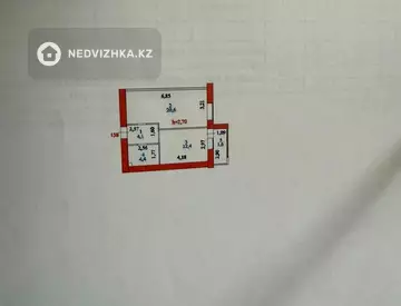 2-бөлмелі пәтер, қабат 11 барлық қабат саны 12, 71 м², 10-нобай