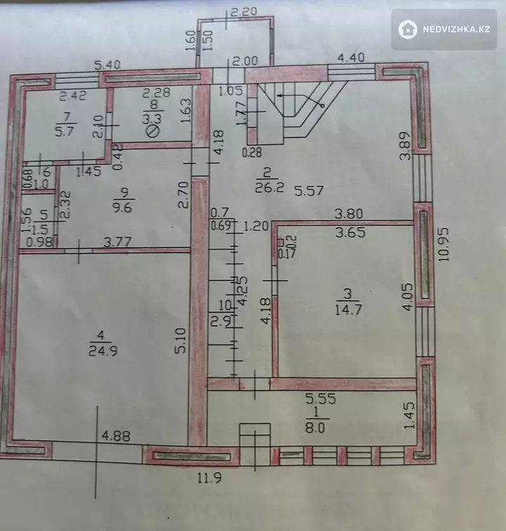 6-комнатный дом, 8 соток, 263 м², фотография 4