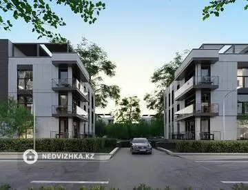 2-бөлмелі пәтер, қабат 2 барлық қабат саны 3, 58 м², 1-нобай