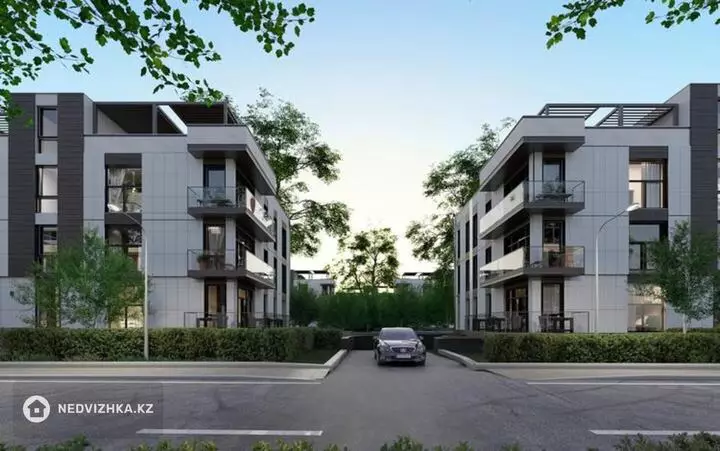 2-бөлмелі пәтер, қабат 2 барлық қабат саны 3, 58 м²