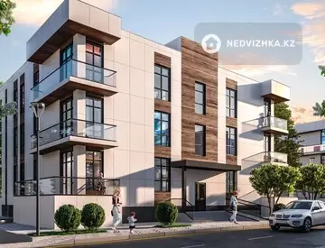 2-бөлмелі пәтер, қабат 2 барлық қабат саны 3, 58 м², 2-нобай