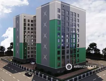 2-бөлмелі пәтер, қабат 1 барлық қабат саны 11, 56 м², 1-нобай