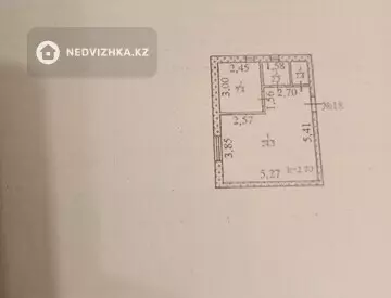 1-комнатная квартира, этаж 2 из 2, 36 м²