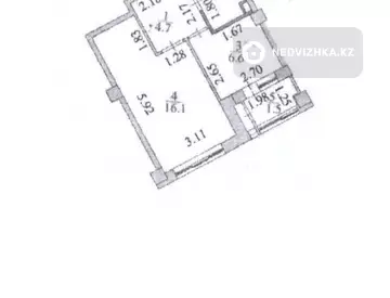 1-комнатная квартира, этаж 7 из 16, 32 м², миниатюра 9
